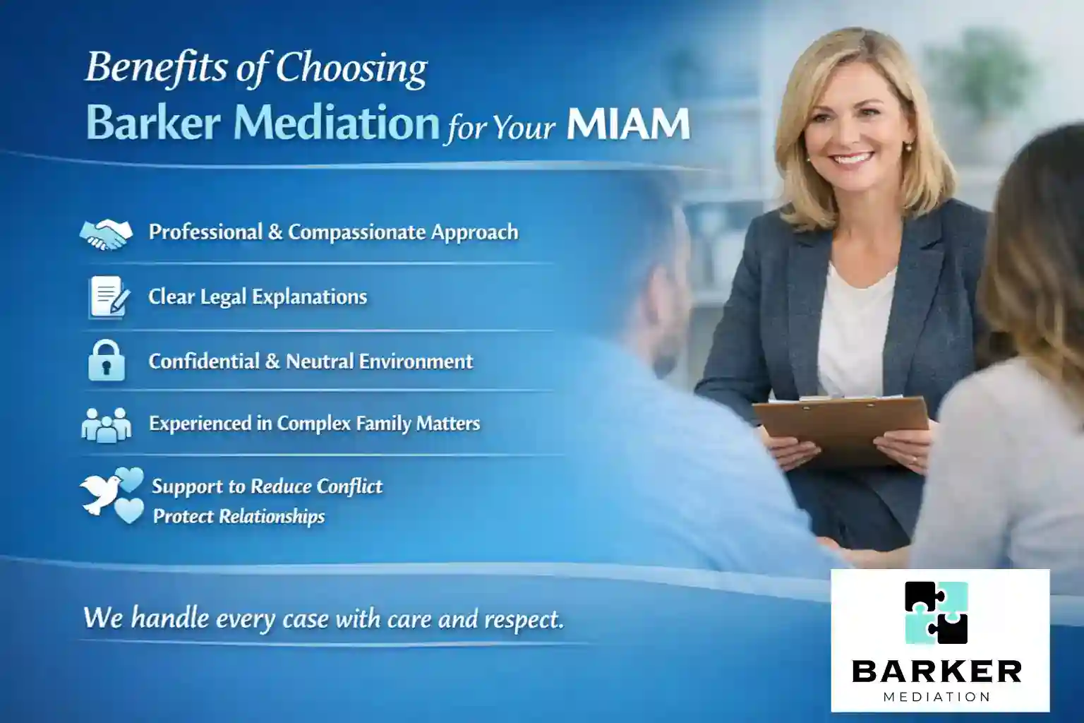 Benefits of Choosing Barker Mediation for Your MIAM Loughborough
